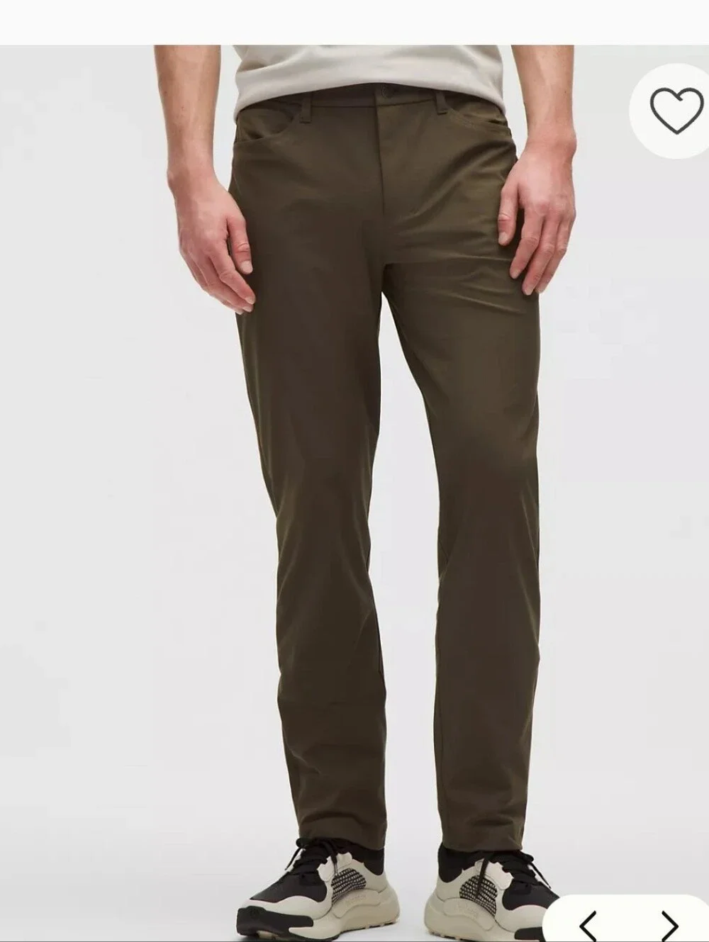 Lululemon ABC Slim Fit Pants Size 32 Olive Brown